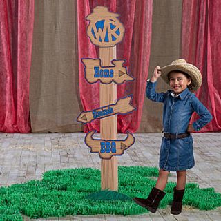 Western Round Up Directional Signs