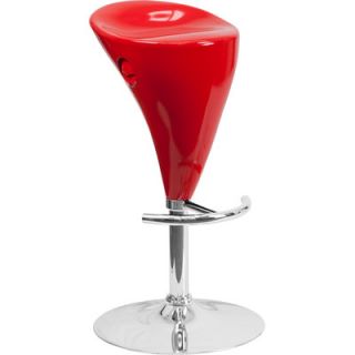 FlashFurniture Contemporary Plastic Adjustable Height Bar Stool CH TC3 81003 