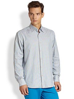  Collection Checked Sportshirt   Purple