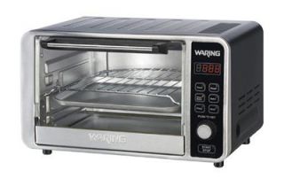 Waring Convection Oven w/ 60 min Timer & LCD Display, Holds 6 Slices or 12 in Pizza
