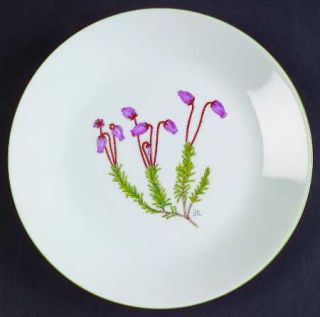 Porsgrund Mountain Flower Series Bread & Butter Plate, Fine China Dinnerware   V