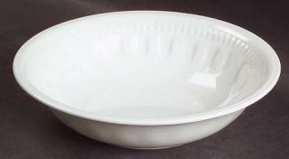 Wedgwood Colosseum (Whiteware) Oatmeal Bowl, Fine China Dinnerware   All White,