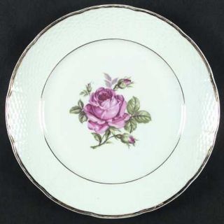 Bohemia Ceramic Mel Rose Dinner Plate, Fine China Dinnerware   Raised Basketweav