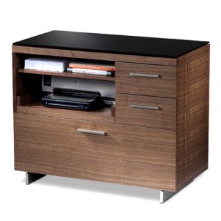 BDI USA Sequel 3 Drawer Lateral File 6017 Finish Natural Stained Cherry