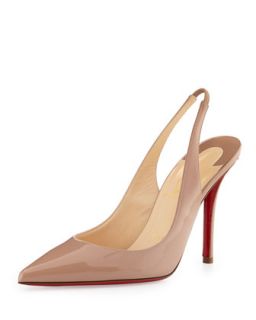 Apostrophy Red Sole Slingback Pump, Beige   Christian Louboutin