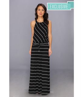Michael Stars Harlow Stripe Maxi Dress Womens Dress (Black)