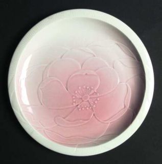 Franciscan Floral Sculptures Pink Dinner Plate, Fine China Dinnerware   Pink Emb