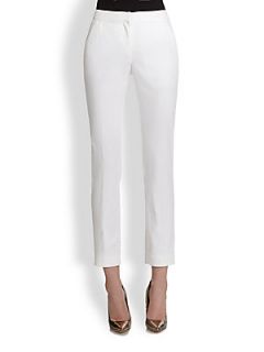 Nina Ricci Cotton Pique Skinny Pants   White