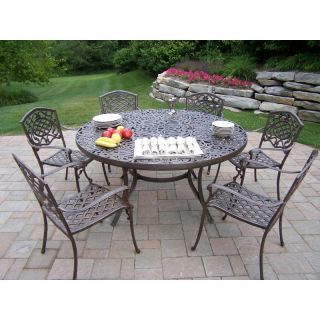 Oakland Living Mississippi 60 in. Patio Dining Set   Seats 6 Multicolor   2205 