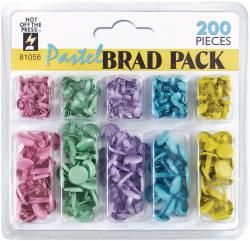 Hotp Brad Pack 200/pkg pastel