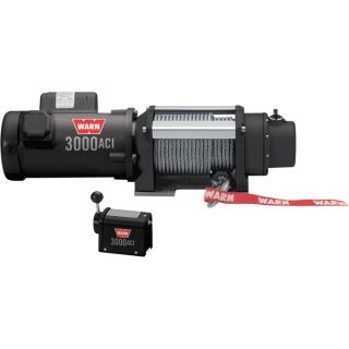 WARN Utility Winch   3000 Lb. Capacity, 115/230V AC, Model Warn 3000 ACI