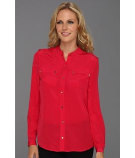 Juicy Couture Boho Dressing Blouse Womens Blouse (Red)