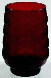 Anchor Hocking Bubble Ruby 12 Oz Flat Tea   Ruby Red            Glassware 40S 6