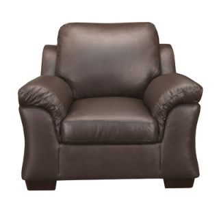 World Class Furniture Leather Chair WF 1104 C Color Chocolate