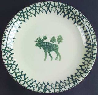 Tienshan Moose Country 12 Chop Plate/Round Platter, Fine China Dinnerware   Gre