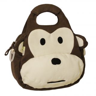 Ecogear EcoZoo Cotton Monkey Lunch Tote (with Adjustable Strap)