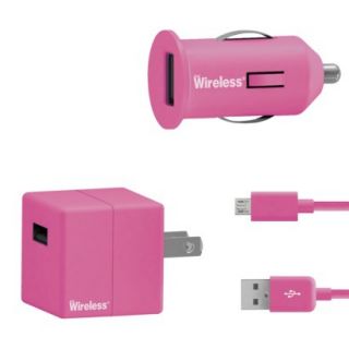 Just Wireless Car Mobile Charger for Smartphones   Pink (24005)