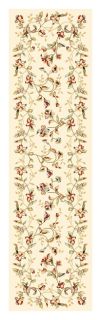 Lyndhurst Collection Floral Beige Runner (23 X 8) (IvoryPattern FloralMeasures 0.375 inch thickTip We recommend the use of a non skid pad to keep the rug in place on smooth surfaces.All rug sizes are approximate. Due to the difference of monitor colors,