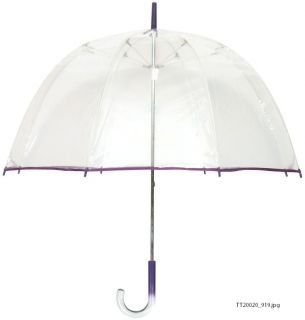 Tina T Bubble Clear/ Purple Umbrella