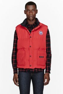 Canada Goose Red Down Freestyle Puffer Vest