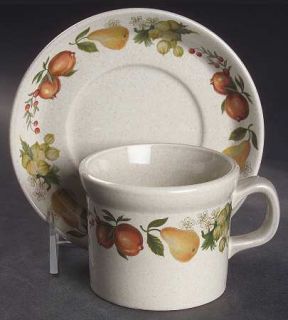 Wedgwood Quince Flat Cup & Saucer Set, Fine China Dinnerware   Oven To Table, Fr