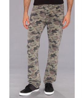 Hudson Byron Straight in Field Camo Mens Jeans (Olive)