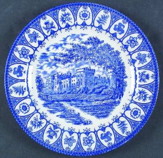 Churchill China English Heritage Blue Dinner Plate, Fine China Dinnerware   Blue
