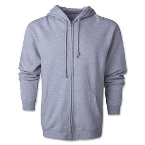 hidden Full Zip Hooded Fleece (Gray)