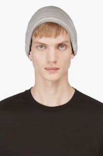 Silent By Damir Doma Oyster Grey Jersey Beanie