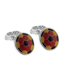 Yellow Road Mosaic Cuff Links, Multicolor