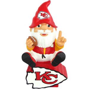 Kansas City Chiefs Forever Collectibles Gnome Sitting on Logo