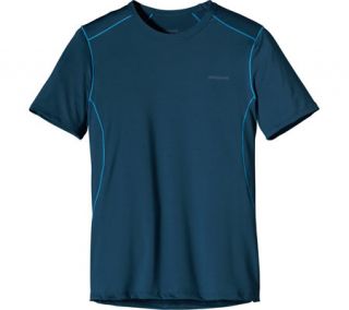 Mens Patagonia Capilene 1 Stretch T Shirt   Deep Space/Larimar Blue Athletic Ap