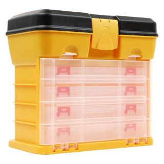 Trademark Global 53 Compartment Plastic Storage Box Multicolor   75 3182Y
