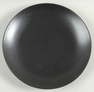 Baum Brothers Speckled Stone Ebony Dinner Plate, Fine China Dinnerware   Black,S