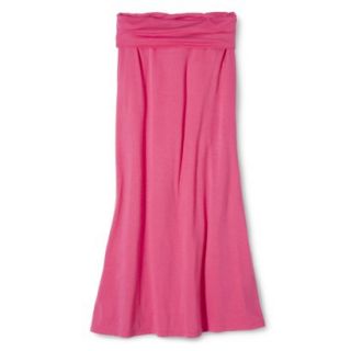 Mossimo Supply Co. Juniors Foldover Maxi Skirt   Blazing Coral M(7 9)