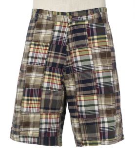 VIP Take It Easy Patchwork Madras Shorts JoS. A. Bank