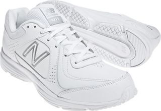 Mens New Balance MW411   White Lace Up Shoes