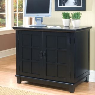 Home Styles Arts and Crafts Compact Office Cabinet 88 5180 19 Finish Black