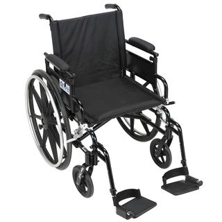 Viper Plus Gt Wheelchair With Flip Back Removable Adjustable Arm (AdultAdjustable height Seat to floor and backWheeled YesMaterials Aluminum, nylonWeight capacity 300 poundsDimensions 42 inches x 24 inches x 36 inchesAssembly required.Note This prod