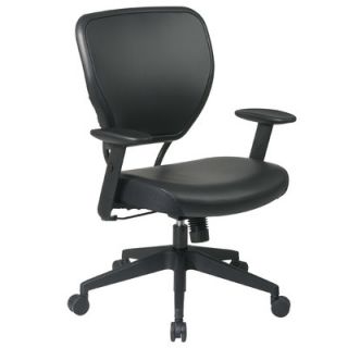 Office Star SPACE Deluxe Mid Back Task Chair with Arms 5500 Fabric Vinyl