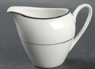 Shelby Fremont Creamer, Fine China Dinnerware   Platinum Trim And Verge,No Decal