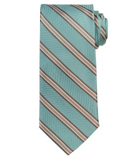Signature Herringbone with Tan Stripe Tie JoS. A. Bank