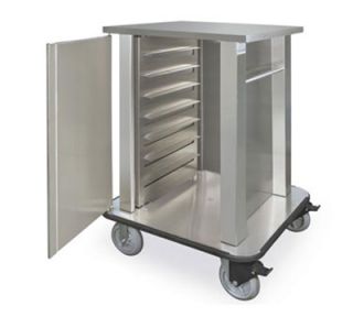 Piper Products Hospital Tray Delivery Cart w/ 20 Tray Capacity, Double Compartment, Stainless