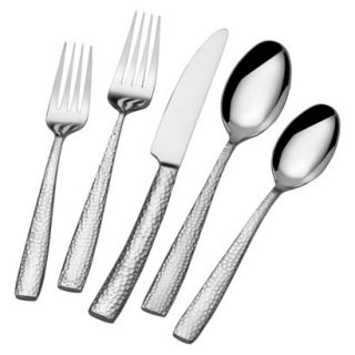 Towle Living Forged Texture 20 Piece Flatware Set