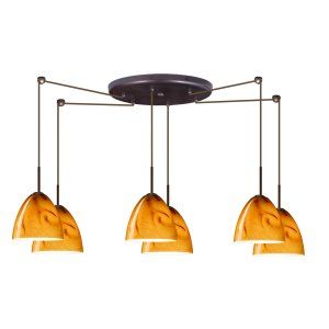 Besa Lighting BEL 6JC 4470HV BR Vila Pendant