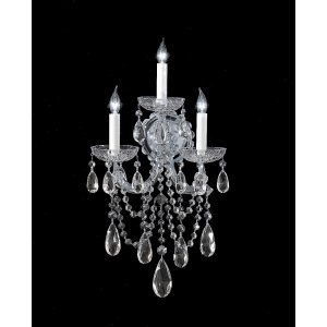 Crystorama Lighting CRY 4423 CH CL S Maria Theresa Wall Sconce Swarovski Element