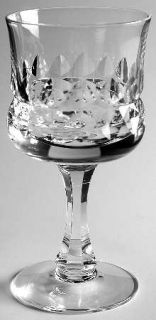 Kosta Boda Prince White Wine   Cut Vertical & Horizontal Design On Bowl