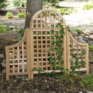 Arboria Andover 5 ft. Cedar Wood Arch Trellis with Optional Side Wings   ARB031