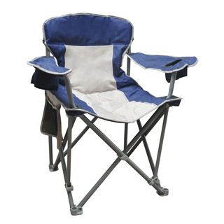 Caravan Sports 500 pound Capacity Quad Chair (Blue/ beigeWeight capacity 500 poundsDesign FoldingAccessories 600D carry bagCare instructions Clean with a damp clothMaterials Steel, polyesterDimensions 37 inches high x 39.8 inches wide x 21.5 inches 