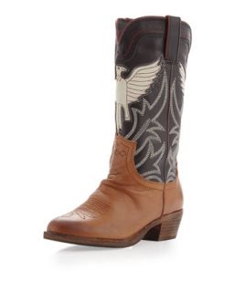 Sheldon Eagle Colorblock Western Boots